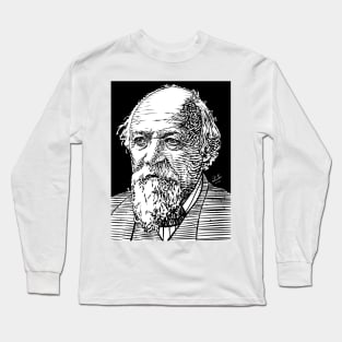 ROBERT BROWNING ink portrait Long Sleeve T-Shirt